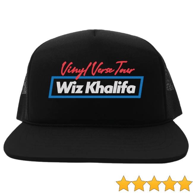 Official Wiz Khalifa Merch Vinyl Verse Tour Trucker trucker hat
