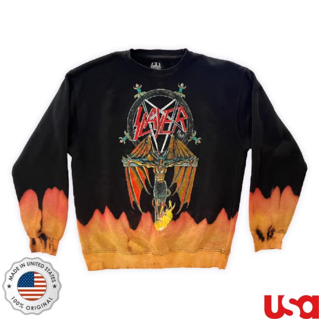 Official Slayer Merch Store Slayer Demon Flames T-Shirt Slayer Shop