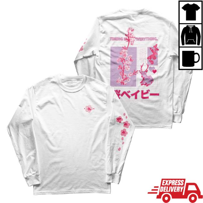 Official Kacey Musgraves Merch Store Shop K A C E Y M U S G R A V E S Cherry Blossom Timing Is Everything Long Sleeve Top Shirt KaceyMusgraves Spaceykacey