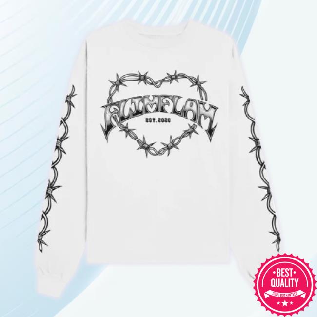 Official Flim Flam Merch Store Flimflam Barbed Wire Youth Hoodie Sweatshirt White Flimflam Shop