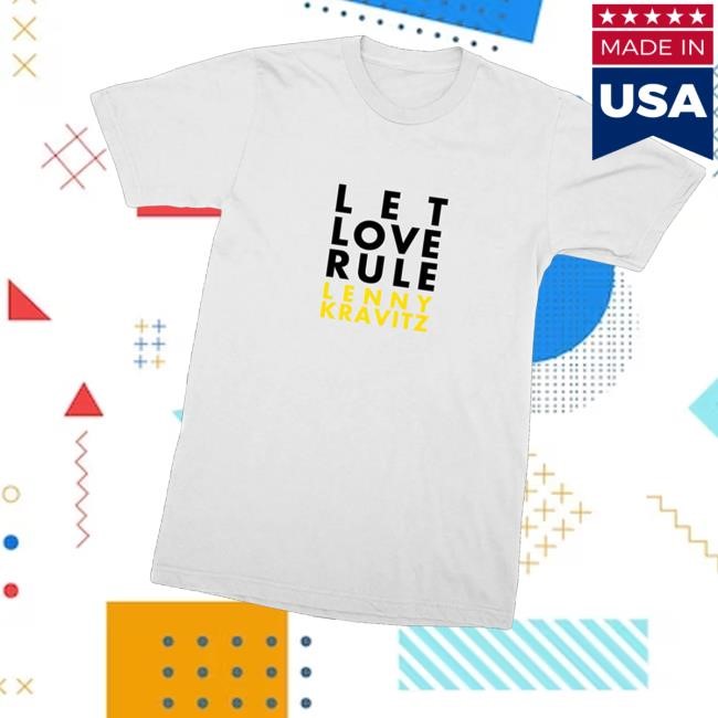 Lenny Kravitz Merch Let Love Rule New Shirt