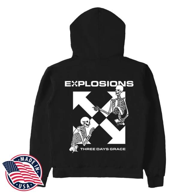 Three Days Grace Merch Shop Store Official Explosions Tour Classic Shirt