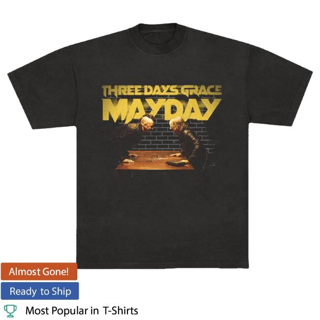 Official Three Days Grace Merch Mayday Tour Tee Shirt