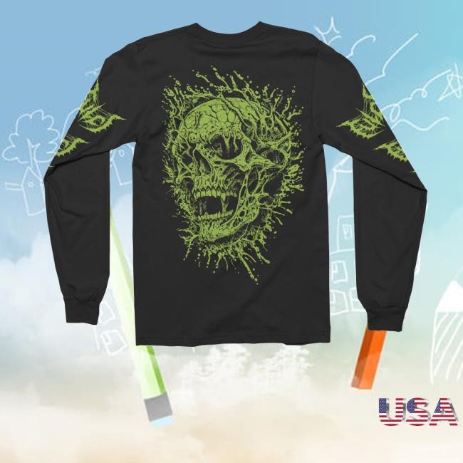 Nightshift Merch Store Shop Fulci Skull Splatter Hoodie