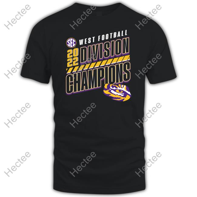 Fanatics Merch Lsu Tigers Sec West Football 2022 Division Champions T Shirts Tigerbait