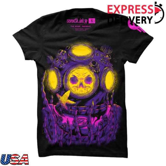 Trending Seventhink Merch Store The Diver Inkwave Long Sleeve Tee Seventhink Shop