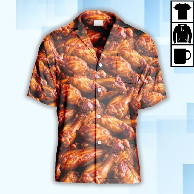 Randomgalaxy Merch Chicken Wing Hawaiian Tee Shirt