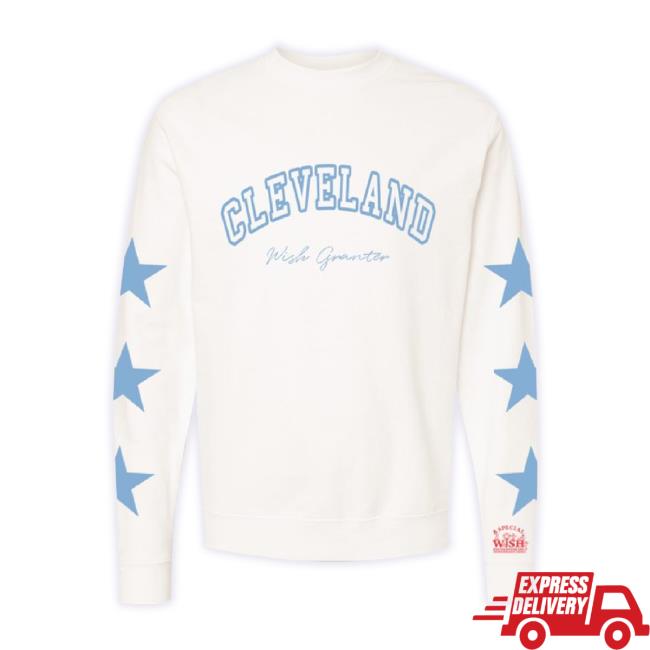 Original Emily Roggenburk Merch Store Cleveland Wish Granter Crewneck Sweatshirt (Benefits A Special Wish Neo) Sweaters Emilyroggenburk Shop