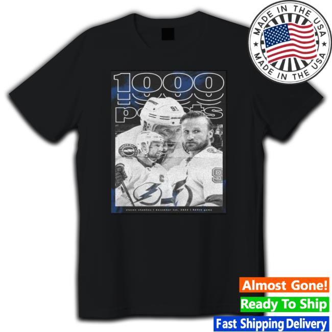 Steven Stamkos 1000 Points For The Captain Tampa Bay Shirts Steven Stamkos 1000 Points For The Captain Tampa Bay Tee Shirt