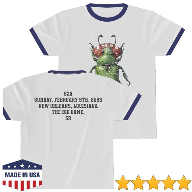 Txdxe Merch Store Sza - Beetle Ball Ringer Shirt