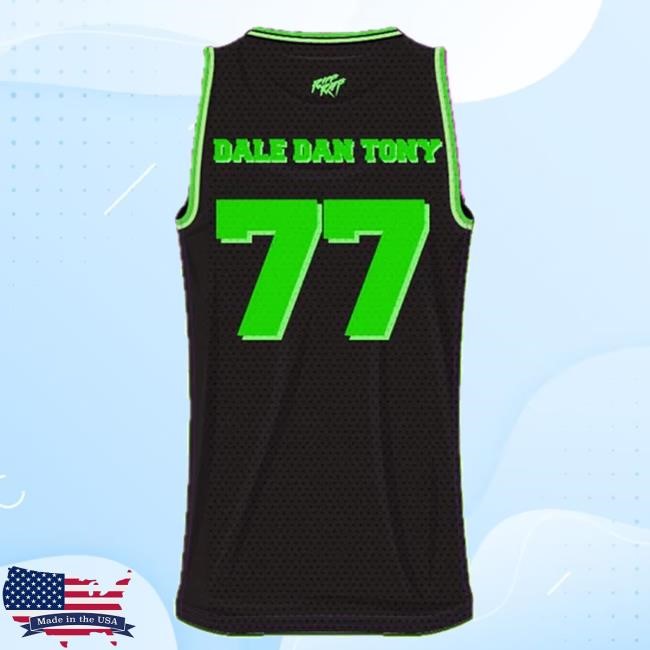 Planetriffraff Merch Savicustoms Cdan Tony #77 Jersey (Slime Green) Crewneck Sweatshirt