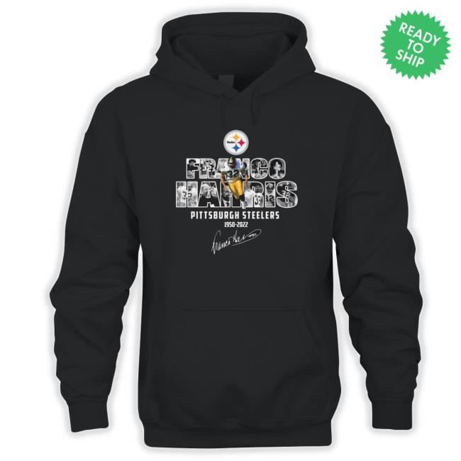 Franco Harris Pittsburgh Steelers 1950-2022 Signature Crewneck Sweatshirt