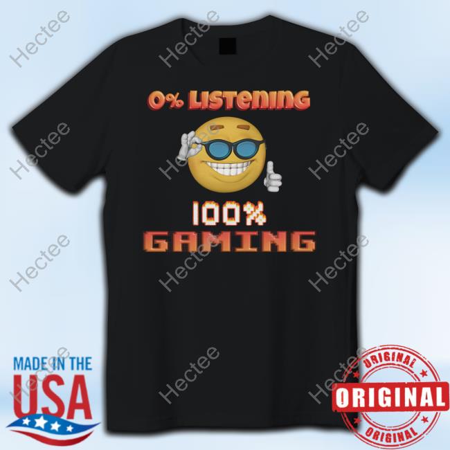 Snazzy Seagull 0% Listening 100% Gaming New Shirt