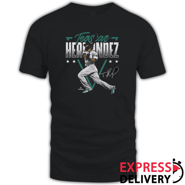 Teoscar Hernandez Seattle Triangle Name Signature Classic Shirt
