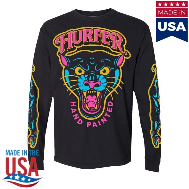 Hurfer Hand Painted Merch Store Shop Panther Hoodie