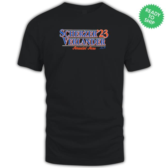 Official Scherzer 23 Verlander Amazin Aces Tee Shirt