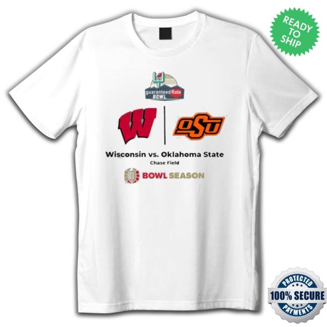 Guaranteed Rate Bowl Wisconsin Vs Oklahoma State Chase Field Bowl Season Hoodie