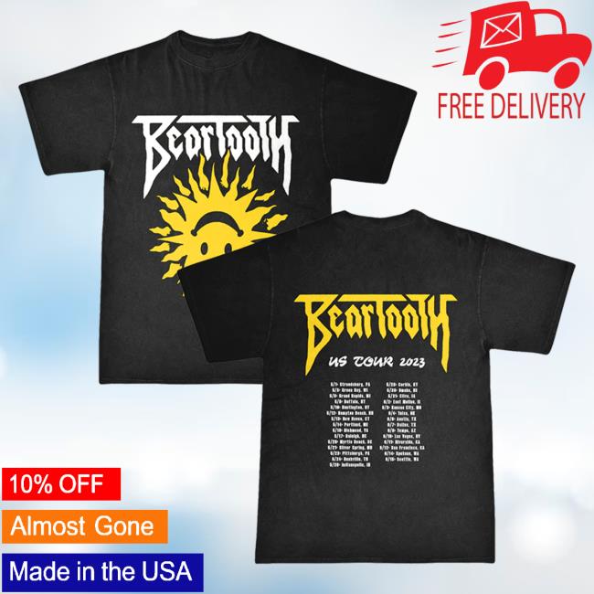 Official Beartooth Band Clothing Beartooth Clothing Beartooth Summer 2023 Tour Tee Beartoothband
