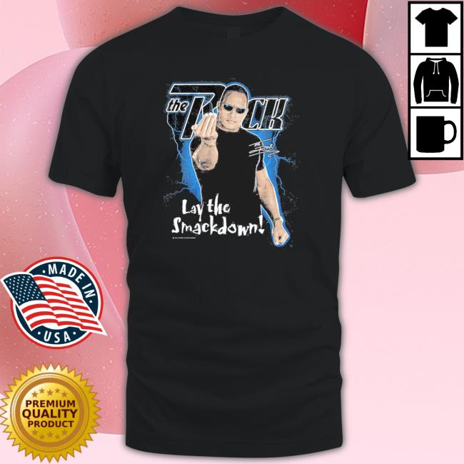 The Rock Legends Lay The Smackdown Lightning T-Shirt
