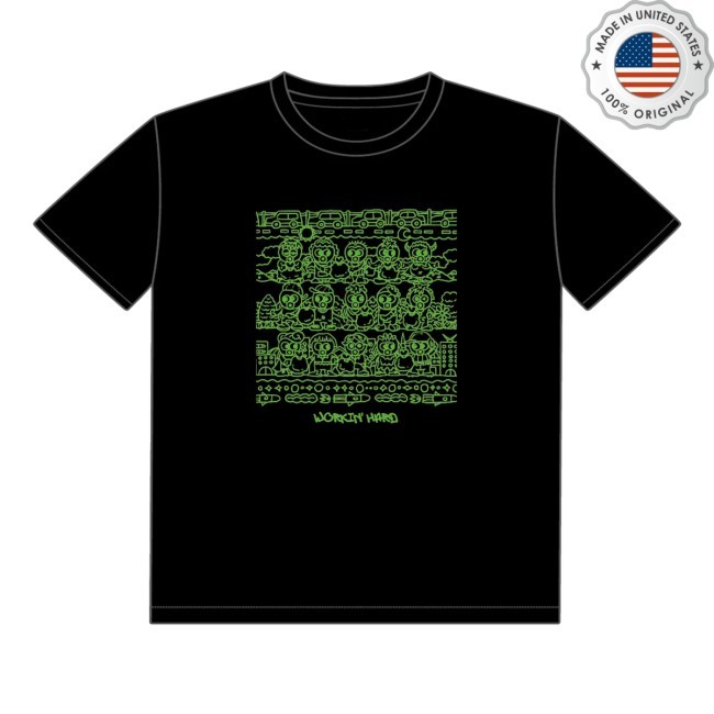 Fujii Kaze Store Merch Workin' Hard Shirts