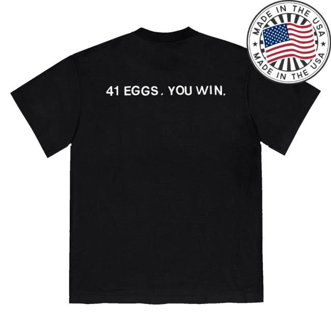 Trending With Tim Robinson Merch Store 41 Eggs You Win Crewneck Sweatshirt