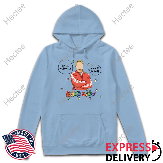 Brookprime Shop Heartstopper Nick And Charlie Im Bi Actually Tee Shirt