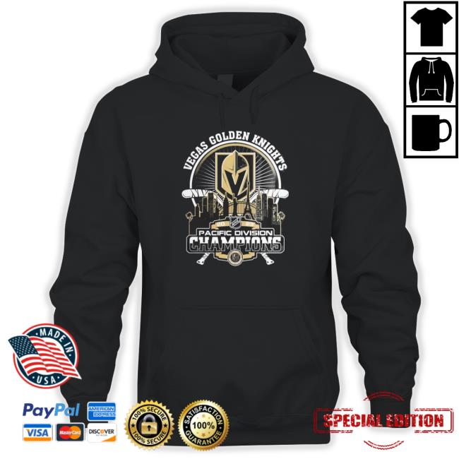 Vegas Golden Knights 2023 Pacific Division Champions City Skyline Sweatshirt