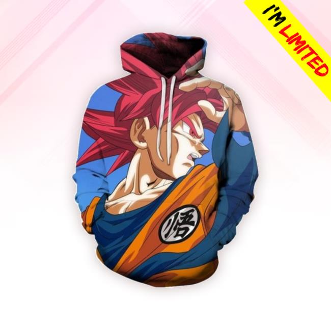 Dragon Ball Look Obliquely 3D Printed Hoodie Zipper Hoodie