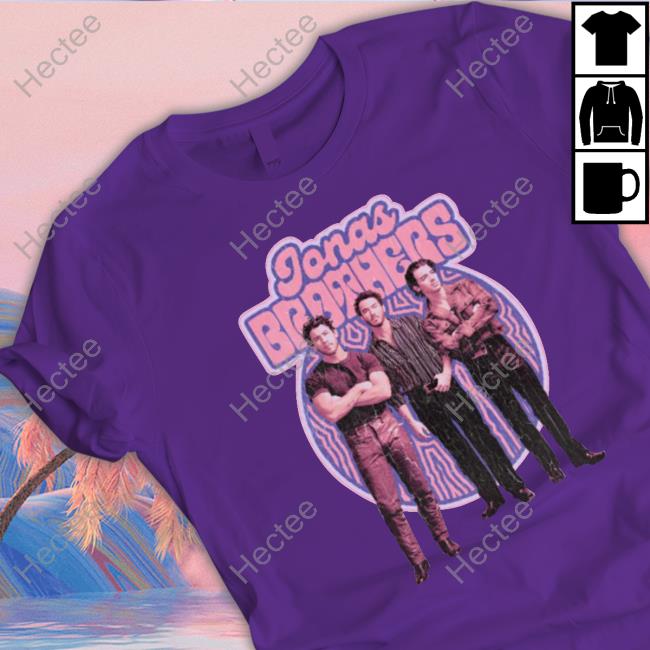 Jonas Brothers Merch Purple Retro T Shirt