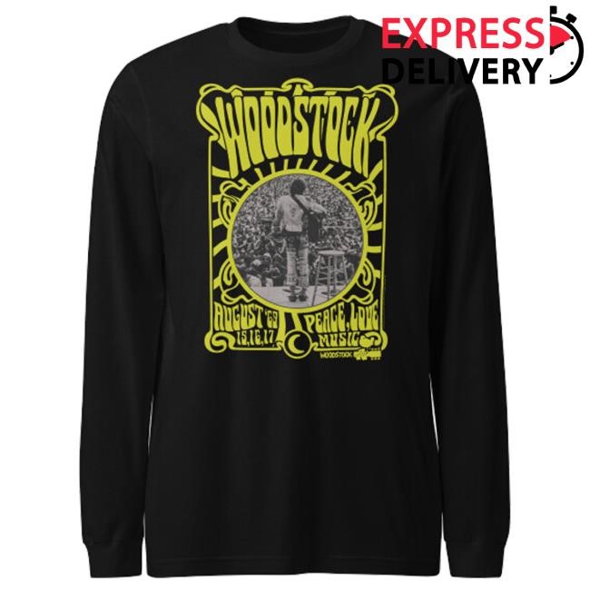 Official Woodstock Store Merch August '69 Long Sleeve T-Shirt