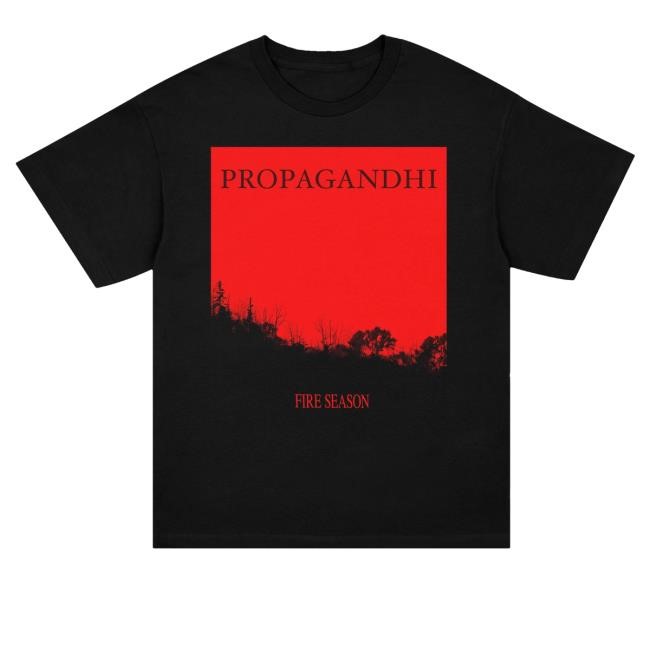 Official Kings Road Merch Propagandhi Fire Season Crewneck Sweatshirt Black