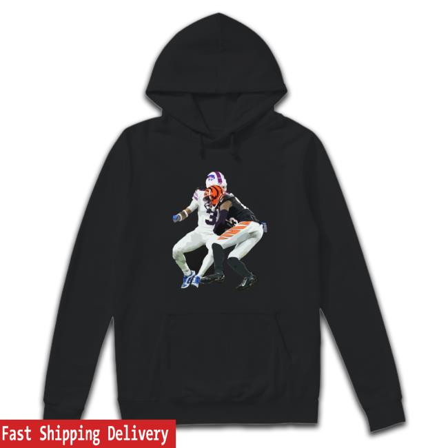 Damar Hamlin Collided With Tee Higgins T-shirt