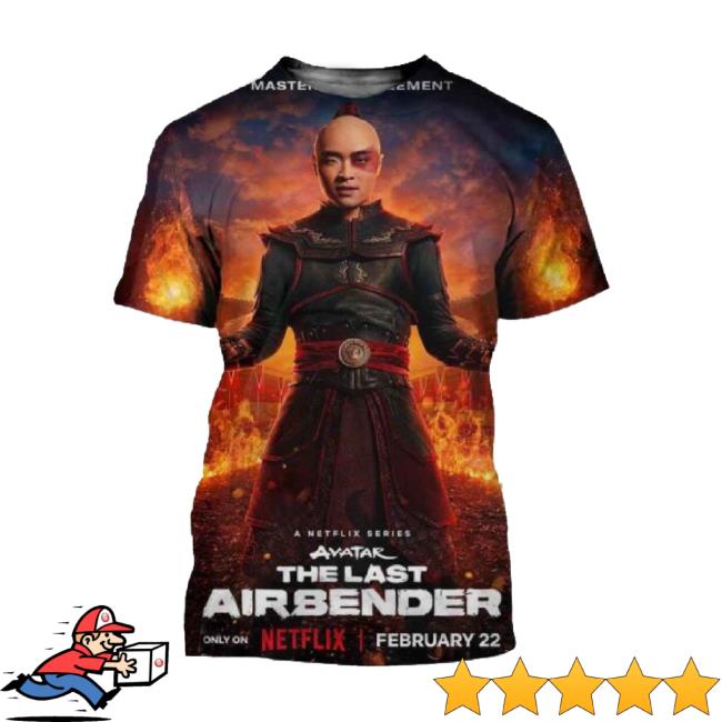 Official Zuko In The Live-Action ‘Avatar The Last Airbender’ Series 3D Hoodie