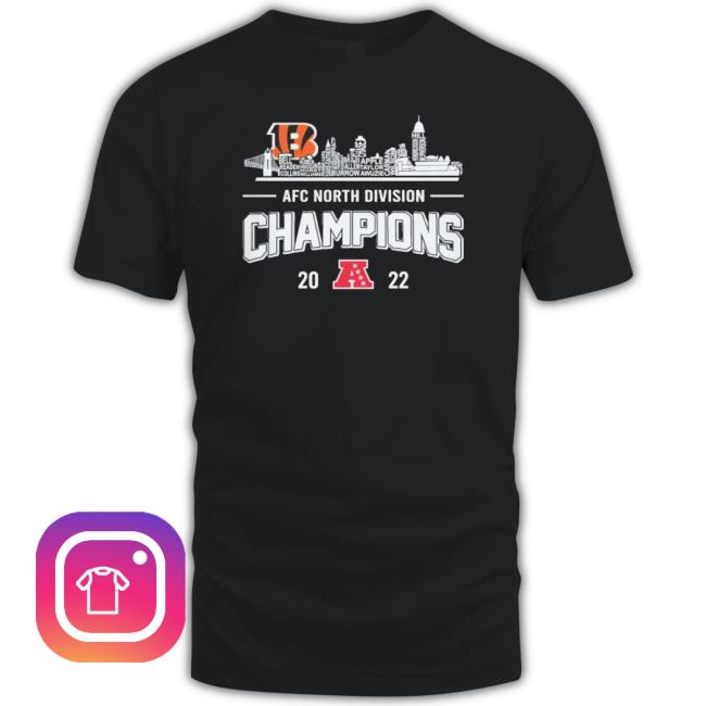 Cincinnati Bengals City Skyline 2022 Afc North Division Champions Hoodie