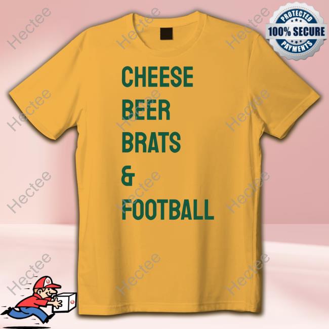 Original Cheese Beer Brats & Football Shirt