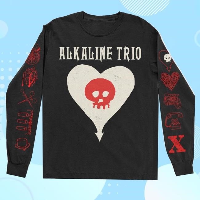 Original Alkaline Trio Merch Album Icons 2024 Long Sleeve Sweatshirt