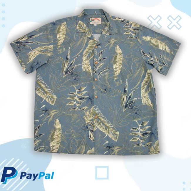 Ohanawear Meerch Paradise Found Men's Heliconia Sketch Hawaiian Tee