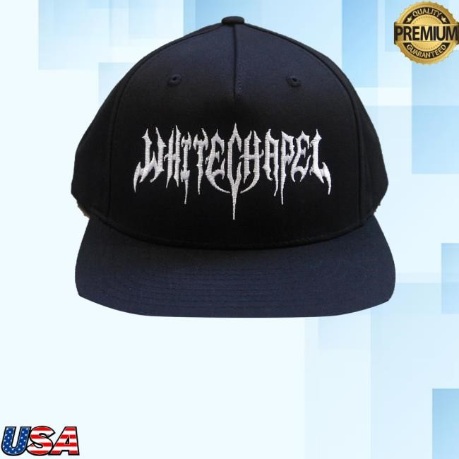 Whitechapel Merch Gothic Logo Black Snapback New Cap