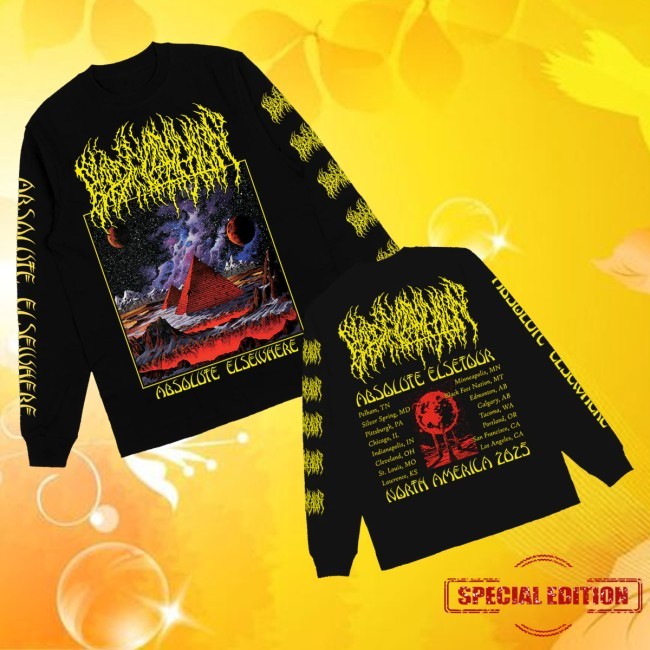Trending Blood Incantation Merch Absolute Elsewhere Summer 2025 Tour Sweatshirt Black