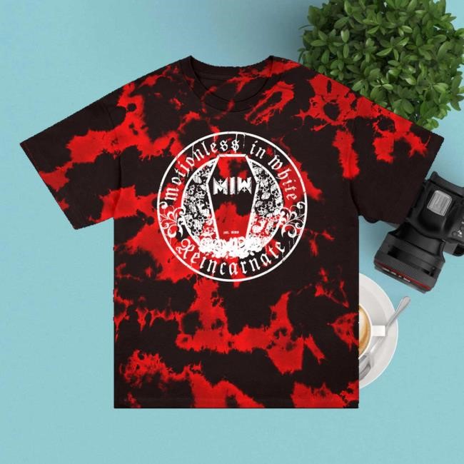 Motionless In White Official Store Reincarnate Crest Tee Shirt