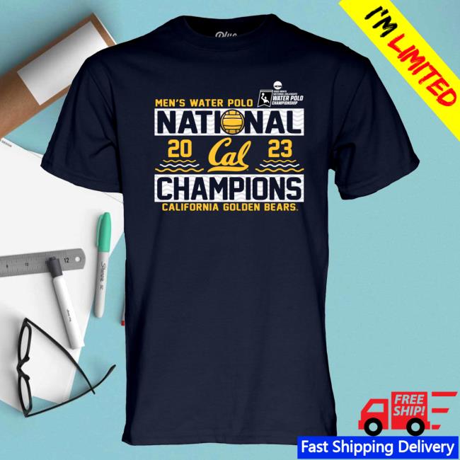Unisex Blue 84 Navy Cal Bears 2023 NCAA Men's Water Polo National Champions Shirts
