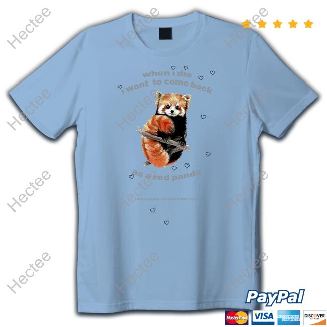 Beabadoobee When I Die I Want To Come Back As A Red Panda Tank Top
