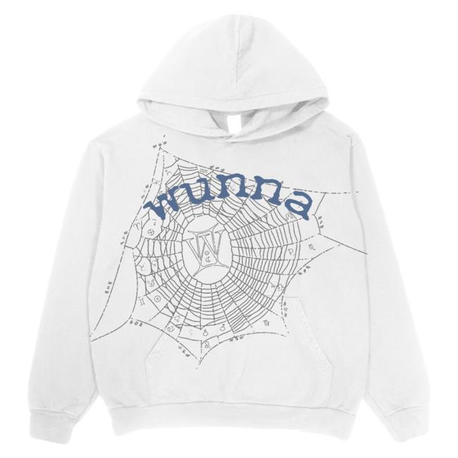 Official Gunna Merch Store Gunna King Spider Zodiac 13 White Crewneck Sweatshirt