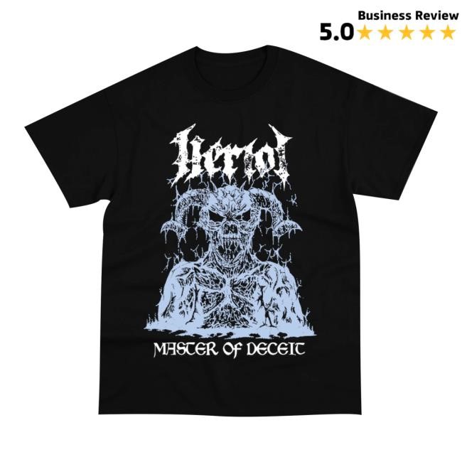 Heriot Metal Merch Shop Store Master Of Deceit Tee Shirt