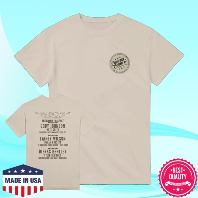 Official C2c 2025 Belfast Line Up New Shirt