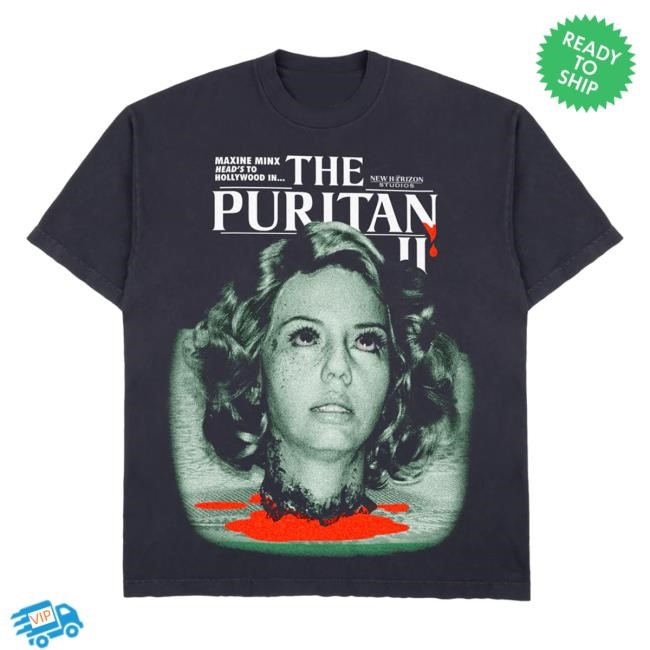 Online Ceramics X Maxxxine The Puritan Ii Off Black T-Shirt