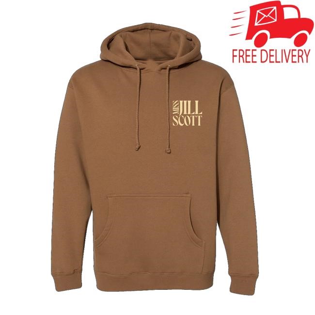 Jill Scott Store Merch Twtmc Brown Monochrome Hooded Sweatshirt