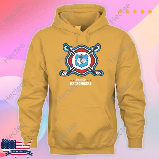 Cbh Shop Chicago Blackhawks First Responders Sweatshirt Blackhawks Store