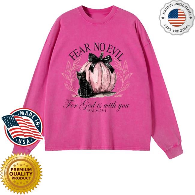 Fear No Evil Washed Christian T Shirts