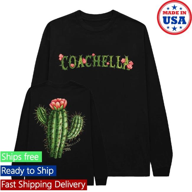 Coachella Merch Shop Store Official Cactus Flower T Shirts
